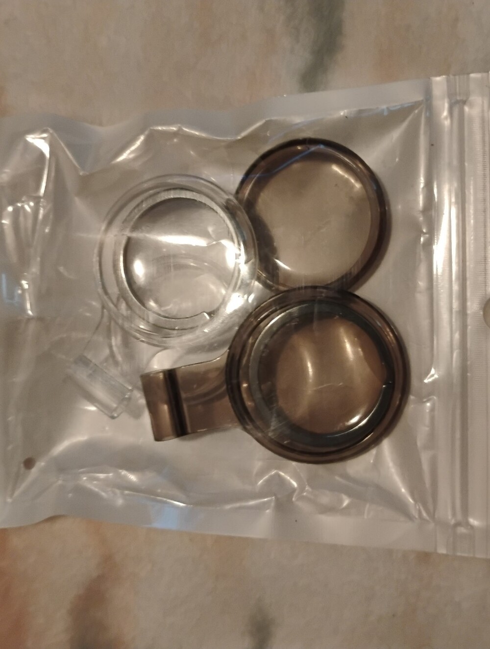 Set of 3 Protective AirTag Holders | Clear & Smoke Black Clip-On Tracker Cases,